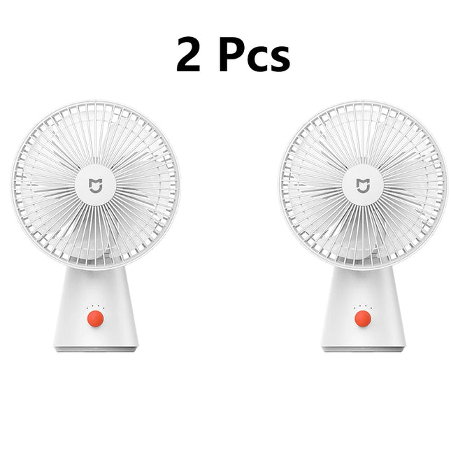 Xiaomi Mijia Desktop Move Fan Type-C Charging 4000 mAh Ultra-long Battery Life Mini Low Noise Desktop Handheld Dual Use Summer