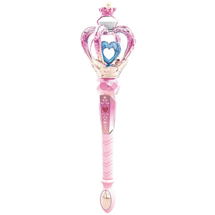 Children Magic Wand Fairy Wand Toys Girl Light Crystal Musical Electric Toys Role-playing Props Decoration Queen Scepter Gifts