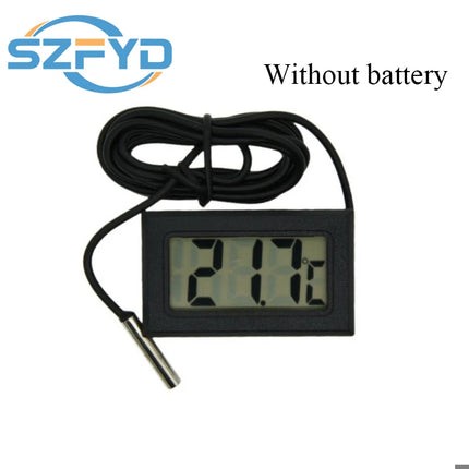 Thermometer Sensor Hygrometer Gauge Refrigerator Aquarium Monitoring Display Humidity Detector Mini Convenient Digital LCD