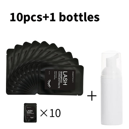 Eyelash Cleansing Mousse Eyelash Shampoo Concentrate Mousse Gentle No Stimulation Eyelash Extension Remover 60ml Makeup Tools