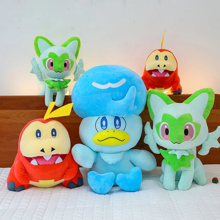 Pokemon Sprigatito Meowscarada Floragato Soft Plush Toys Cute Anime Quaxly Fuecoco Crocalor Stuffed Animal Plush Dolls Gifts