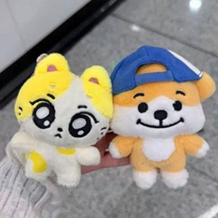 New 10cm JUNGWON Plush Pendant Kawaii JAKE HEESEUNG Jay Cos Animal Mini Stuffed Doll Keychain Toy For Fans Gifts