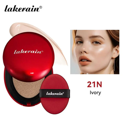Lakerain Waterproof Air Cushion Foundation Sunscreen Protection Pore Minimizing Effect BB Cream Formula Oil-Control Makeup Base
