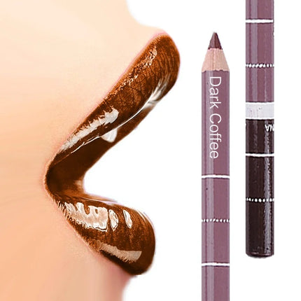 New 2025 Hot Sale New 12 Color 1Set Professional Metal Makeup Pencil Lipstick Suitable Women's Makeup Matching Lipstick Supplies