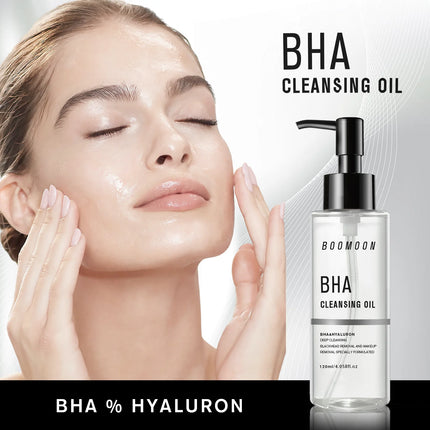 BOOMOON 120ml Salicylic Acid Makeup Remover Oil Blackhead & Make Up Cleanser Gentle Deep Cleansing without Irritation