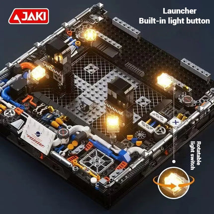 JAKI Space Exploration Series Building Blocks Toys Set, Super Rocket Spaceplane Model Assembly Toy, Children's Birthday Gift