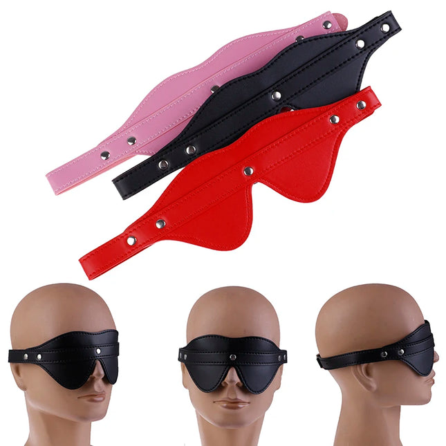 Closed Eyes Adult Blindfold BDSM Sex SM Eye Mask Female Lesbian Gay Man Flirt Sadomasochism Tool Costumes Erotic Slave Sex Toys