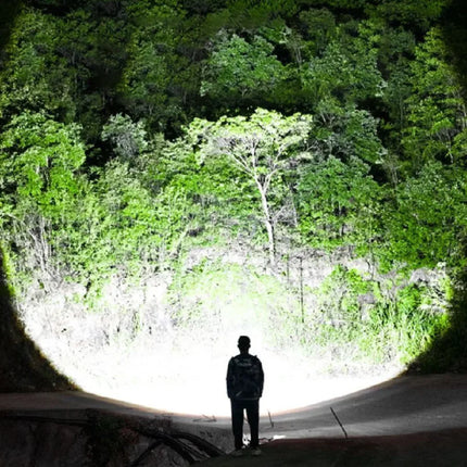 780000000LM Super Powerful Flashlight Rechargeable LED Tactical Torch  Ultra Bright Long Range 6000M Lantern Outdoor With Stand