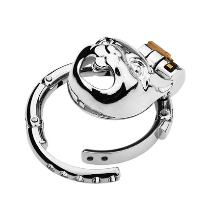 Adjustable Snap Ring Male Chastity Device Metal Cock Cage Slave BDSM Sex Toys for Men Penis Urethral Lock Adult Chastity Belt