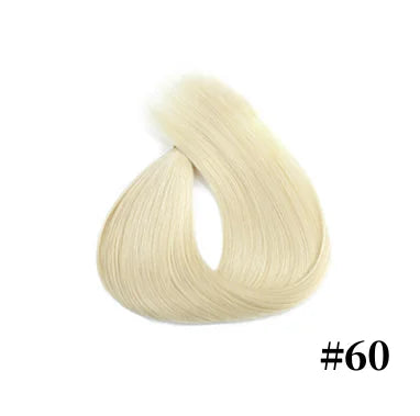 Fish Line Human Hair Extensions Straight Invisible Wire Natural Hairpieces Remy Clip In Human Hair Extension 16"-24" Hair Weft