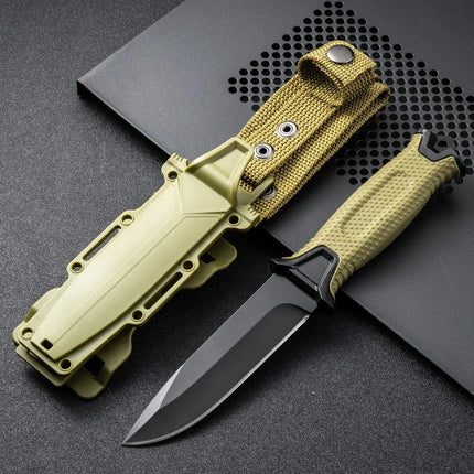 2026 new Outdoor knife camping defense straight knife wilderness survival