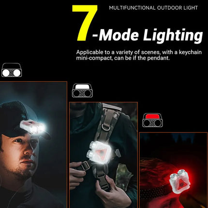 High Strong Power LED Flashlight Built-in Battery Type-C Rechargeable with Pen Clip Torch Outdoor Camping Emergency Lantern