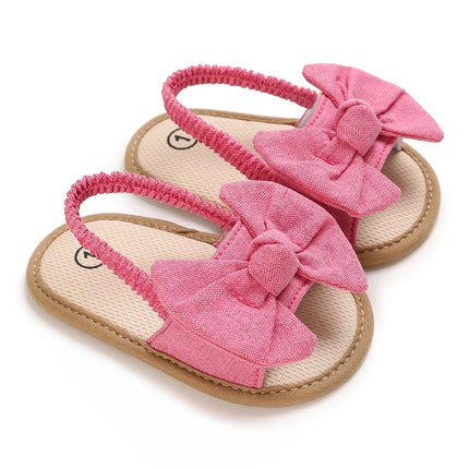 Infant Non-Slip First Walkers Footwear 0-18 Months Baby Girls Sweet Flowers Sandals Summer Soft Sole Flat Princess Dress Shoes