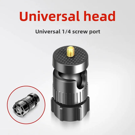 160cm Live Broadcast Tripod Landing Type Camera Anchor Selfie Light Frame Metal Thermometer Phone Holder