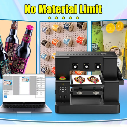 For Epson XP600 A3 UV Printer with XP600 Printhead UV Flatbed Printer A3 UV Sticker Printer For Bottle Case Acrylic Glass Print