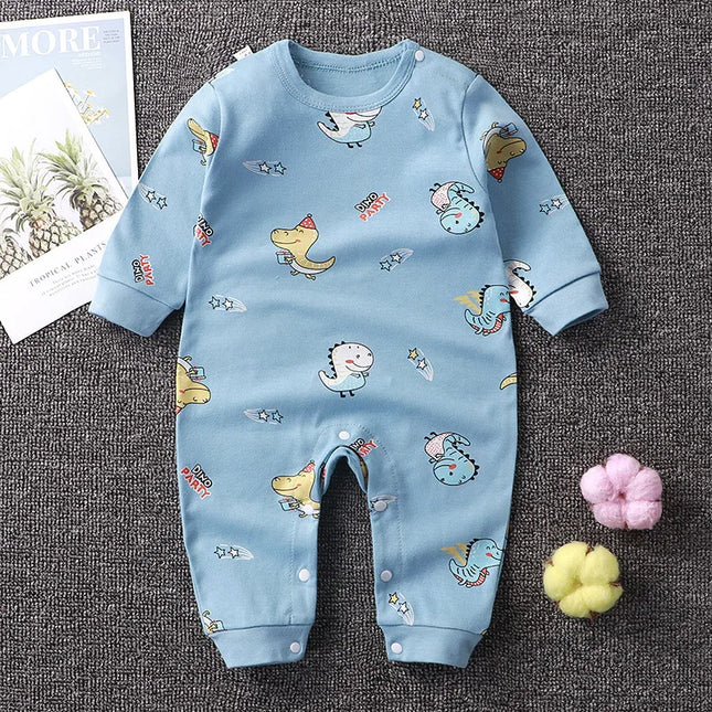 Newborn Baby Romper Girls Boys Cute Cartoon Animal Stripe Clothes for Kids 0-24 Months Autumn Rompers Jumpsuit Outfits Costumes