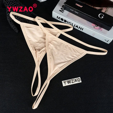 YWZAO Skin-toned Underwear Lingerie Erotic Dildo Ass Butt Anal Anus Thong Panties Plug Fisting Invisible Ladies Toys Adult N26