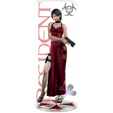 RE4 Resident Evil 4 Castle Reset Leon Scott Kennedy Keychain Acrylic Stand Model Plate Gift Wholesale Game Related Products