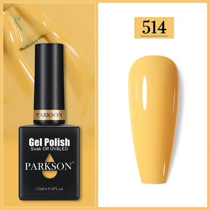 Parkson 12ML Nail Gel Polish HEMA TPO FREE Full Coverage 279 Color Gel Pigment Professional Nail Art Long Lasting Gel Varnish
