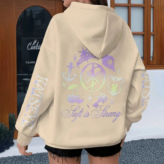 New Kpop Vintage Katseye Grunge Graphic Hoodies Women Men Pop Music Band Hoody Katseye Fashion HipHop Sweatshirt Harajuku Unisex