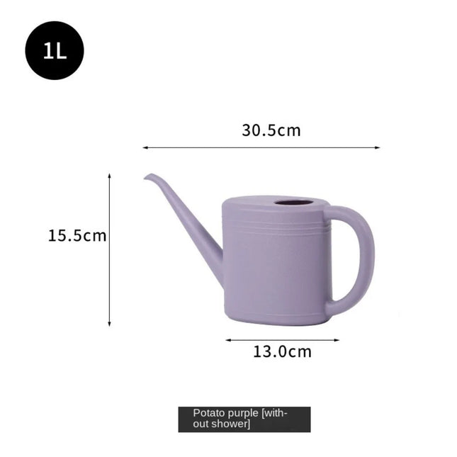 1L/2L Watering Can Pot Long Mouth Plastic Flower Spray Water Kettle Garden Plants Large Capacity Watering Device Watering Tool