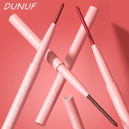 Long-Lasting Matte Tapered Nib Lip Liner Pencil Creamy Plumping Waterproof Natural Nude Brown Slim Lip Stain Makeup