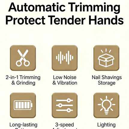 Electric automatic nail clippers, manicure, polishing trimmers, suitable for children, adults and the elderly