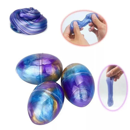 2Pcs/set Colorful Crystal Mud Starry Sky Diy Jelly Mud Slime Plasticine Colorful Egg Slime Glass Mud Color Mud  Squishy  Toy