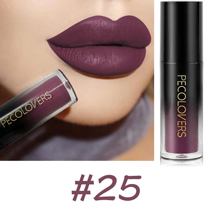 Velvet Matte Lipstick Sexy Red Lip Gloss Waterproof Long Lasting Easy Coloring Non-fading Non-stick Cup Liquid Lip Stick