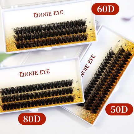 60D Bundles Fluffy Eyelash Volume Eyelash Extension DIY 80D Individual Cluster Lashes Bunches Natural Lash Fox Eye Self Fanning