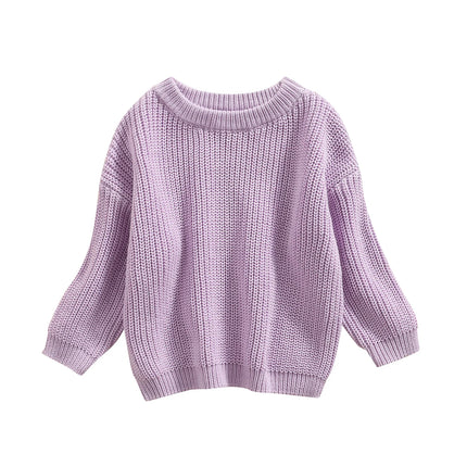0-9M Autumn New Baby Boys Girls Clothes Baby Sweater Toddler Knit Sweater Newborn Knitwear Long Sleeve Cotton Baby Pullover Tops
