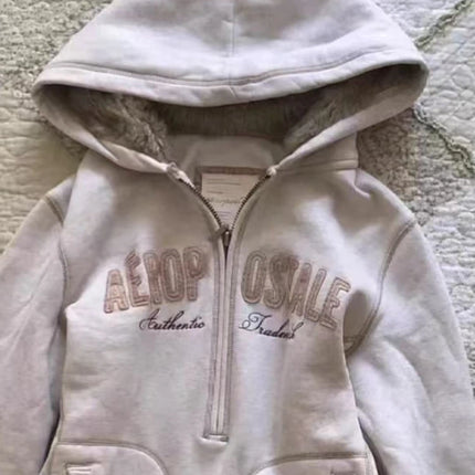 Japanese Y2K Punk Subculture Jacket Women Oversized Zip Up Hooded Sweatshirt Sexy Casual Vintage Streetwear Fashion Chic Clothes