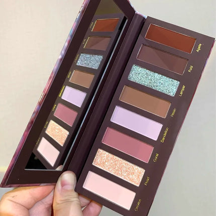 Narimi 10 Color Highly Pigmented Eyeshadow Palette Matte Shimmer Easy Halo-dye Eye Shadow Long Lasting Natural Colors Eye Makeup