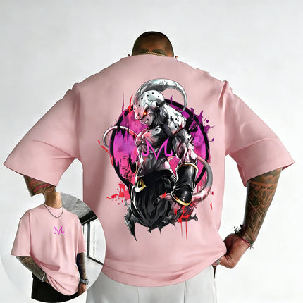 2026 New Dragon Ball Anime T-shirt 2026 Summer New Majin Buu Printed Men's and Women's Trendy Versatile Casual Short Sleeve Top