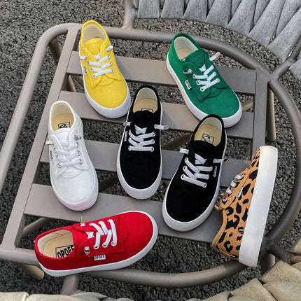 2188 Spring and Autumn Fashion Children's Low-Top Canvas Shoes Boys' and Girls' Slip-On Cloth Shoes Breathable Children's Shoes
