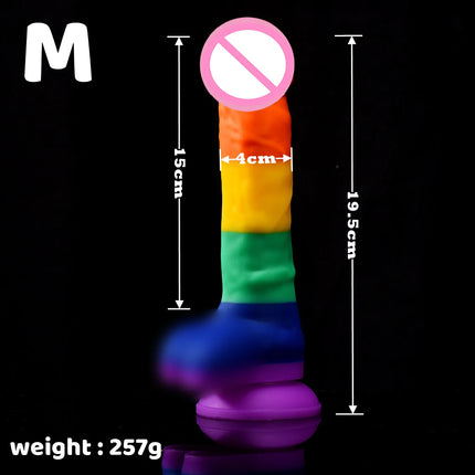 Sex Toys for Women Colorful Realistic Dildo With Suction Cup Liquid silicone Dildos Big Penis Anal Butt Plug Adult Supplies