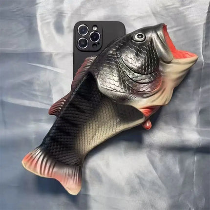 Tik Tok-style funny ugly fish slipper phone case, perfect gag gift for iPhone 7, 8, 11, 12, 13, 14, 15, 16,17 Pro Max.