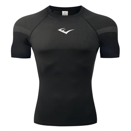 Compression Shirts Men's Rashguard Quick Dry Gym Fitness Shirts Spring Beach Surfing Athletic Sport Running Workout Tops Tees