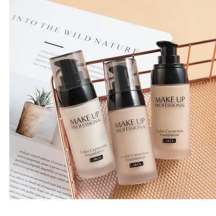 LAIKOU Foundation Concealer 40g Foundation Makeup Base Face Cream Liquid  Moisturizer Oil control Maquiagem  With MakeUp