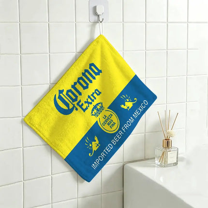 C-Corona E-Extra Beer Polyester Cotton Daily Towel, Hanging Kitchen Hand Wiping Cloth, Durable For Whole House Use