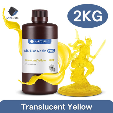 ANYCUBIC ABS Pro 2 Resin 405nm Photosensitive Polyresin High Precision with Minimal Shrinkage for LCD 3D Printer