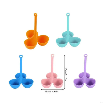 3/5 Holes Silicone Egg Cooker High Temperature Resistant Steamed Egg Tray Food Grade Complementary Food Make Kitchen Tools