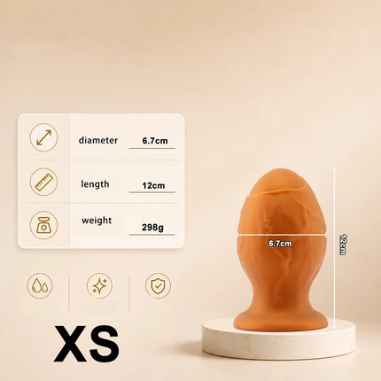 Silicone Anal Egg Butt Plug Large Anal Beads Anal Plug Dildo Anal Stimulator Dilator Masturbator Adult Toy Sex Products Sex Shop