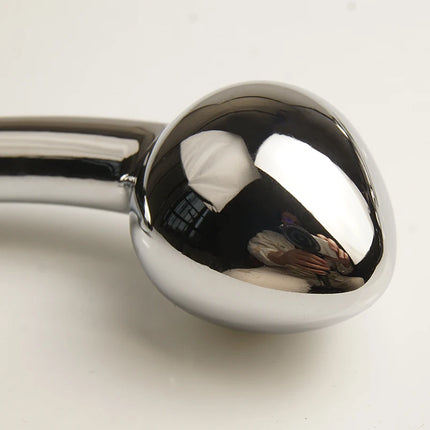 Metal Curved Butt Anal Plug Dildo Sex Toys, Anus Ass Butt Trainer, Analplug Buttplug Butt Plug, G-spot Prostate Massage