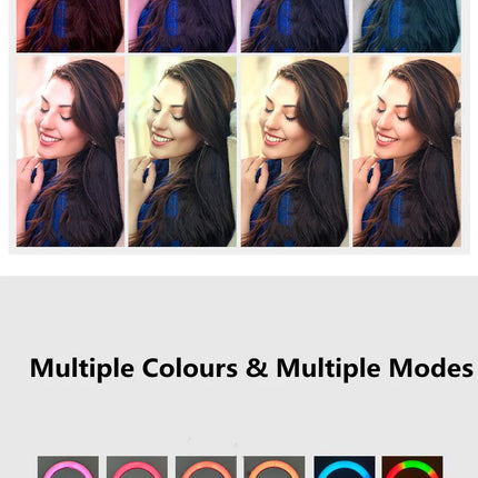 13Inch 33CM RGB Selfie Ring Light Photography Fill Lighting LED Ring Lamp for Video Recording Live Broadcast Selfie LED Lamp