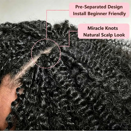 Feather Crochet Hair Pre-Separated 18Inch Synthetic Deep Wave Crochet Hair Miracle Knots Crochet Hair Extensions for Black Women