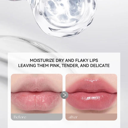 Gecomo Temperature Color Change Lip Balm Long-Lasting Hydration Soft Moisturizing Deep Nourishment Fine Glitter Anti-Wrinkle Enhance Complexion Lip Care