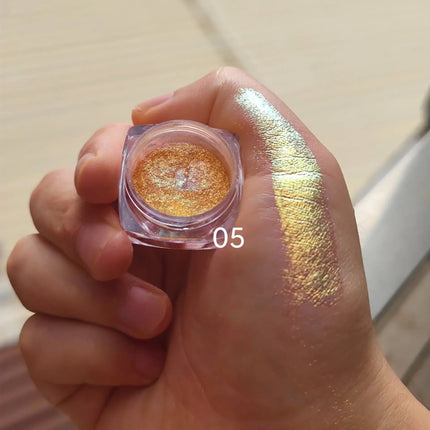 Colorful Chameleon Eyeshadow High Pigmented Multi Chrome Pigments Metallic Eye Shadow Pallete Eye Glitter Shiny Makeup Cosmetic