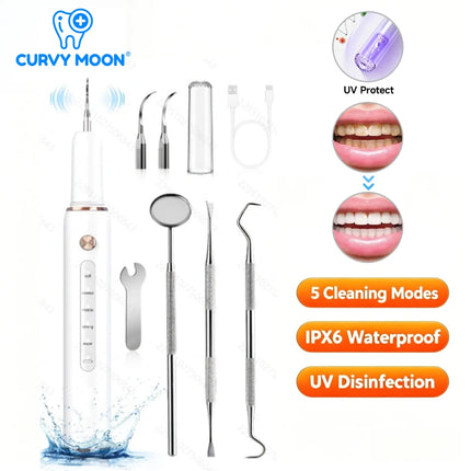 Electric Teeth Cleaner Ultrasonic Dental Scaler Plaque Calculus Tartar Remover Tooth Stain Cleaning Tools Washing Oral Care