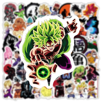 50/100/200Pcs Anime Dragon Ball Stickers for Kids Graffiti Skateboard Laptop Water Bottle Motorcycle Cartoon Sticker Toy Decals